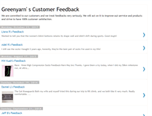 Tablet Screenshot of greenyarnfeedback.blogspot.com
