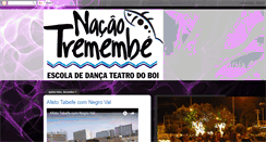 Desktop Screenshot of nacaotremembe.blogspot.com