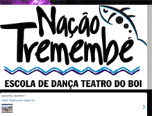 Tablet Screenshot of nacaotremembe.blogspot.com