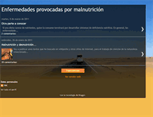 Tablet Screenshot of enfermedadesmalnutricion.blogspot.com