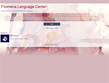 Tablet Screenshot of filomenalanguagecenter.blogspot.com