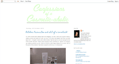 Desktop Screenshot of confessionsofacosmetic-aholic.blogspot.com