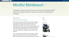 Desktop Screenshot of mindfulmontessori.blogspot.com