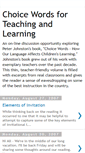 Mobile Screenshot of choicewordsforteachingandlearning.blogspot.com