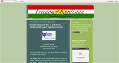 Desktop Screenshot of freedom4kurdistan.blogspot.com