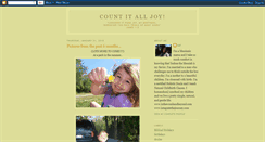 Desktop Screenshot of countitalljoyblog.blogspot.com