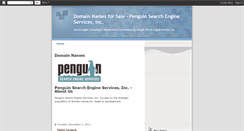 Desktop Screenshot of penguinsearchengineservices.blogspot.com