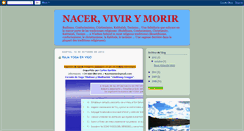 Desktop Screenshot of nacervivirymorir.blogspot.com