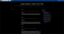 Desktop Screenshot of earnmoneyfromtwitter.blogspot.com
