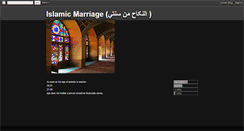 Desktop Screenshot of islamicmarriage.blogspot.com