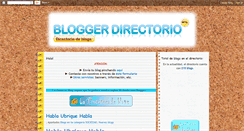 Desktop Screenshot of bloggerdirectorio.blogspot.com