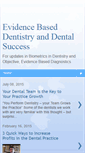 Mobile Screenshot of biometricsindentistry.blogspot.com