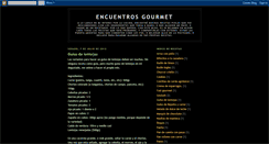 Desktop Screenshot of encuentrosgourmet.blogspot.com