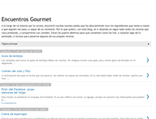Tablet Screenshot of encuentrosgourmet.blogspot.com