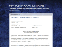 Tablet Screenshot of carrollcountyva.blogspot.com