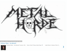 Tablet Screenshot of metalhordezine.blogspot.com