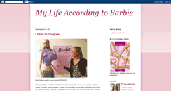 Desktop Screenshot of mylifeaccordingtobarbie.blogspot.com