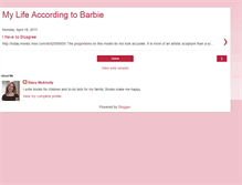 Tablet Screenshot of mylifeaccordingtobarbie.blogspot.com