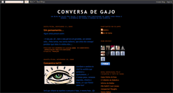 Desktop Screenshot of conversadegajo.blogspot.com