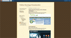 Desktop Screenshot of online-earnings-genuinesites.blogspot.com