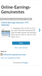Mobile Screenshot of online-earnings-genuinesites.blogspot.com