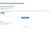 Tablet Screenshot of online-earnings-genuinesites.blogspot.com