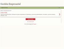 Tablet Screenshot of gestionempresarialproduccion.blogspot.com