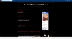 Desktop Screenshot of hauntedadventures.blogspot.com