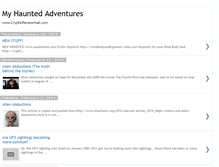 Tablet Screenshot of hauntedadventures.blogspot.com