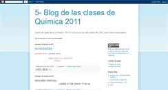 Desktop Screenshot of clasesdequimica2011.blogspot.com