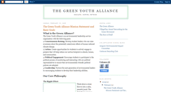 Desktop Screenshot of greenyouthalliance.blogspot.com