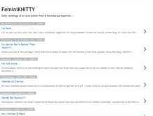 Tablet Screenshot of feminiknitty.blogspot.com