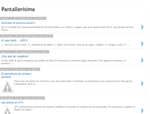 Tablet Screenshot of pantallerisima.blogspot.com