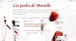 Desktop Screenshot of lesperlesdemarielle.blogspot.com