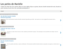 Tablet Screenshot of lesperlesdemarielle.blogspot.com