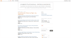 Desktop Screenshot of computational-intelligence.blogspot.com