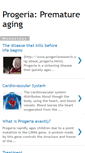 Mobile Screenshot of progeriaprematureaging.blogspot.com