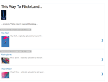 Tablet Screenshot of flickrland.blogspot.com