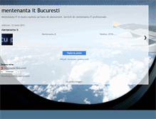 Tablet Screenshot of mentenanta-it-bucuresti.blogspot.com