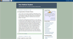 Desktop Screenshot of poormedicalstudent.blogspot.com