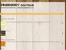 Tablet Screenshot of pineberryboutique.blogspot.com