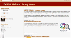 Desktop Screenshot of dwlibrarynews.blogspot.com