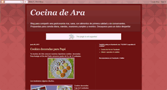 Desktop Screenshot of cocinadeara.blogspot.com