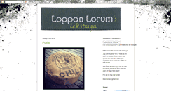 Desktop Screenshot of loppanlorum.blogspot.com