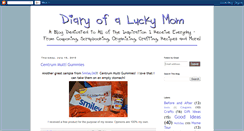 Desktop Screenshot of diaryofaluckymom.blogspot.com