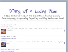 Tablet Screenshot of diaryofaluckymom.blogspot.com