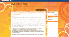 Desktop Screenshot of liveforensic.blogspot.com