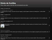 Tablet Screenshot of diretodekuritiba.blogspot.com