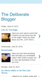 Mobile Screenshot of deliberateblogger.blogspot.com