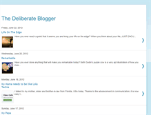 Tablet Screenshot of deliberateblogger.blogspot.com